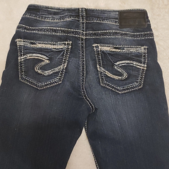 SILVER JEANS Bootcut Dark Wash sz 26 - Picture 6 of 8